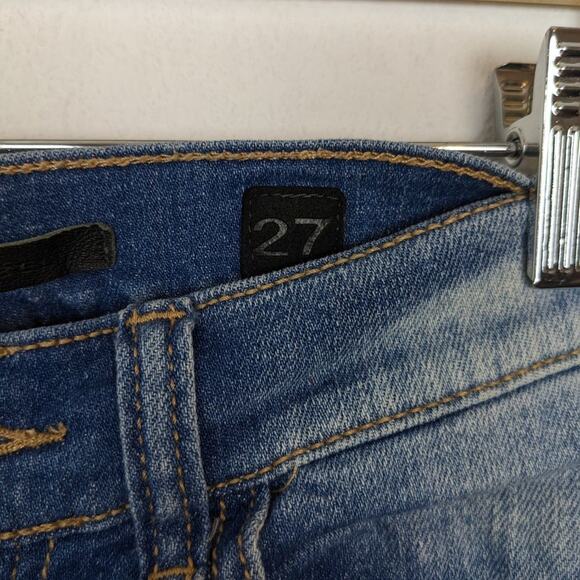 SP Black Label Womens Jeans Distressed Frayed Hem Skinny Jeans Size 27 - Picture 7 of 8